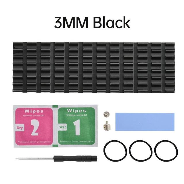6mm 3mm SSD Heatsink Heat Dissipation Radiator M.2 Cooling Heat Sink Heat Thermal Pads for M.2 PCI-E Laptop PC