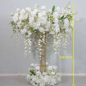 Décorations de table de mariage Ornements Roue de Ferris rouge Centre de table floral Arrangement de mariage - Product Image 5