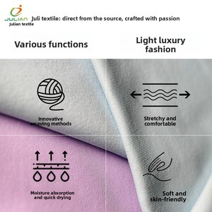 Đan căng dancewear vải mềm mại thoải mái mồ hôi-wicking đàn hồi thổ cẩm OEM vải - Product Image 4