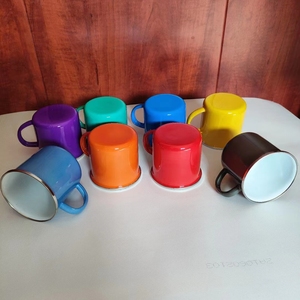 Taza de Metal Esmaltada de 8cm, Personalizada, Linda, para Camping, Sublimación, Regalo, <span class=keywords><strong>Playa</strong></span>, Viajes, <span class=keywords><strong>Café</strong></span>, 12oz, 350ML - Product Image 3