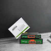 Commutateurs PoE non gérés ANPA OEM 1024MN/PE 4 ports PoE + 2 ports Uplink 250M IP 100 Mbps pour caméra de vidéosurveillance Ethernet RJ45 Uplink Switch en stock
