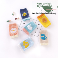 Protège-genoux et genouillères pour bébé en silicone bicolore à motif de dessin animé, protège-genoux pour bébé qui rampe, protège-genoux pour enfants