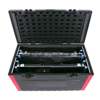 OEM/ODM de gran tamaño de plástico Tv 55 Flight Case con espuma plegable Led Panel Flight Case extraíble Flight Case para cables
