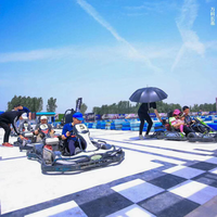 Go Kart de Gasolina Económico con Sistema de Arranque Eléctrico/Manual 2020, 4 Tiempos, 60 km/h, 270 CC, Go Kart de Carreras para Adultos