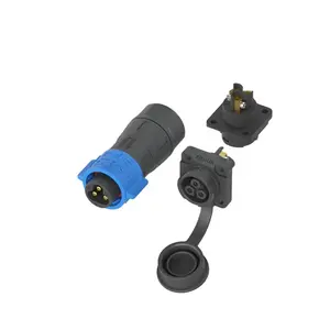 K20 Square 3 Pin Male Plug Female Panel Mount Receptacles Waterproof Connector for PCB Board