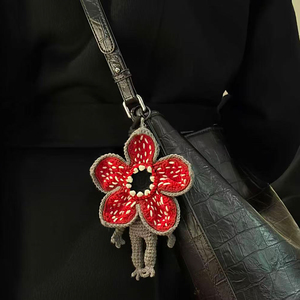 <span class=keywords><strong>Porte</strong></span>-clés en peluche doux, tissé à la main au crochet, motifs de dessins animés, films et anime, nouveaux styles, best-seller - Product Image 5