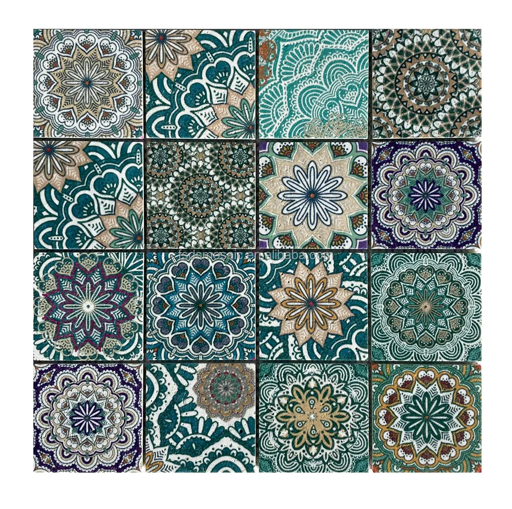 new design Luxury Square Size Mixed Stone Tile Decoration Wall Tiles Mosaic marble mosaic for wall decoration bathroom kitchen