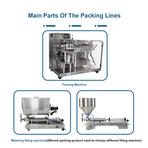 Machine de remplissage automatique de sachets en plastique de forme spéciale, type Doypack, avec moteur, pour l'emballage de shampooing, de savon, de détergent liquide - Product Image 4