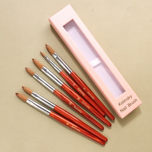 Acrylic Powder 100% Kolinsky Hair <b>Nail</b> Art Beauty <b>Tool</b> Wooden Handle Kolinsky Acrylic <b>Nail</b> Brush Professional <b>Nail</b> <b>Tool</b> - Product Image 3