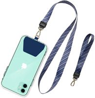Set di ciondoli personalizzati per cinturini da telefono con laccetti sublimatici a sgancio rapido e porta badge identificativo