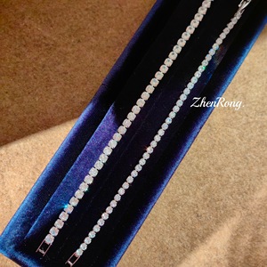 กำไลข้อมือเงินแท้ 925 ประดับเพชรซิคอนสุดหรู มีสินค้าพร้อมส่ง ขายส่ง เครื่องประดับแฟชั่นสำหรับผู้หญิงและเด็กผู้หญิง ของขวัญ - Product Image 1