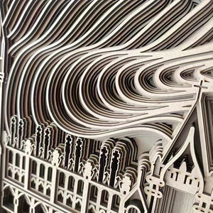 Produit de style architectural en 2025 vente directe d'usine cathédrale d'<span class=keywords><strong>Amiens</strong></span> décoration en bois sur le thème pour la décoration intérieure - Product Image 3