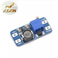 MT3608 2A Boost Board DC-DC Modul Daya yang Dapat Disesuaikan Input Tegangan Lebar 2/24V Meningkatkan hingga 5/9/12/28V