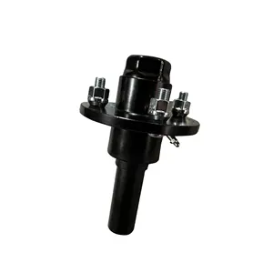Utility Trailer Axle Casting Black Painting / Galvanized Hub Complete Kits and Spindle Assembly
