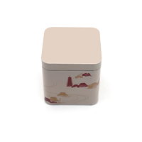 Petite boîte en métal carrée de 65*65*65 mm pour cosmétiques, thé, cadeaux, boîte à bonbons carrée, emballage