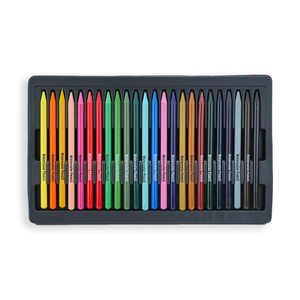 Plusieurs styles disponibles Pigments de haute qualité Lisse Laydown Mélange facile 24 couleurs Soluble à l'eau Set de crayons sans bois pour l'art - Product Image 3