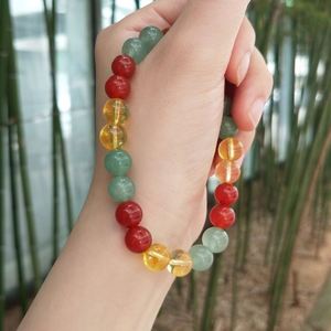 Natural Stone Bracelet Colorful Glass Beaded Career Success High Profit Margin Item <b>Dedicated</b> Account Manager - Product Image 4