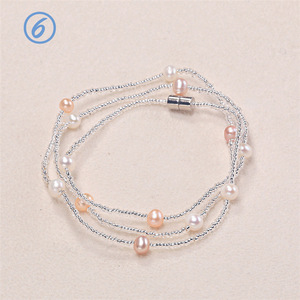 Manufacturer Direct Sales Fashion Style Multi-Layer Freshwater <b>Pearl</b> Bracelet Colorful Adjustable Length <b>Jewelry</b> <b>Set</b> - Product Image 3