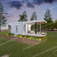 Villa Casa préfabriquée Maison conteneur de luxe Cabine de luxe Petite maison Maisons modernes préfabriquées Capsule spatiale Hôtel