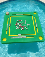 Table de Mahjong Flottante pour Jeux de Plein Air – Personnalisable en Couleur et Taille, Forme Vague – Tables de Mahjong, Dominos, Échecs et Poker