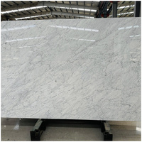 Losas de Mármol Blanco Carrara 100% Natural Italiano para Cocina, Villa, Pisos Interiores, Escaleras, Baños y Encimeras