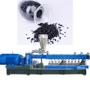 GSmach Recycled PA PP PE PET PC PS ABS Granlues Extruding Machine Twin Screw Extruder for Plastic