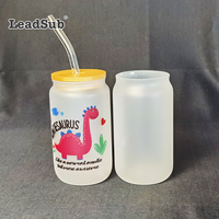 LeadSub Usa Warehouse Verre mat peut tasse en forme de verre Bière Cola peut verre tasse Mat Sublimation gobelet à vendre