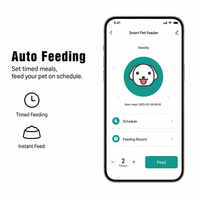 Station d'alimentation automatique intelligente pour animaux de compagnie 4L avec caméra 1080P HD, interactif vocal en temps réel, distributeur de croquettes programmable pour chats et chiens