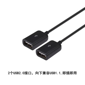 HUB USB Portátil - Conecta Dos Dispositivos USB 2.0 Simultáneamente (Ratón, Teclado, Unidad Flash USB, Control de Juegos) - Product Image 4