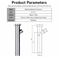 Siphon en P universel anti-odeur et anti-colmatage pour machine à laver, tuyau de vidange de lavabo de buanderie