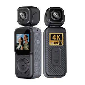 Camera hành động hai ống kính 4K cầm tay, máy quay phim kỹ thuật số bỏ túi, WiFi 180 độ °   Video Vlog xoay ống kính bằng máy quay - Product Image 1