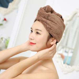 Toalla de los fabricantes de secado rápido de <span class=keywords><strong>cabello</strong></span> de microfibra <span class=keywords><strong>turbante</strong></span> secreto toalla super agua absorción pelo toalla - Product Image 5
