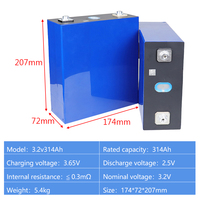 Batería prismática LiFePO4 REPT 3.2V 280Ah 300Ah 314Ah 320Ah 340Ah, Celda de Grado A para Ciclo Profundo, Almacenamiento de Energía, OEM, Personalizada de Fábrica
