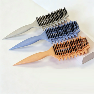 Nouvelle brosse à cheveux en paille <span class=keywords><strong>de</strong></span> blé avec peigne à queue pointue, design breveté, modèle 2026 - Product Image 2