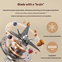Mixeur Thimax BL3445A haute vitesse pour repas légers, contrôle tactile, capacité 1,2 L, broyeur de glace domestique, mixeur multifonction, extracteur de jus