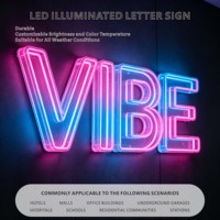 Lettres en acrylique personnalisées avec éclairage LED frontal, enseignes lumineuses 3D pour les devantures de magasins et les commerces de détail en extérieur