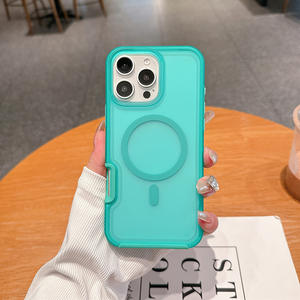 Funda Magnética para Teléfono con Aspecto de Piel de Color, Nueva Moda, TPU, para <span class=keywords><strong>iPhone</strong></span> 16 15 14 13 12 Pro Max, Color Caramelo, Cubierta Semitransparente - Product Image 4