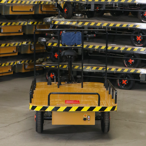 Troli Listrik Roda Empat Tugas Berat, Dorong Manual, Senyap, Bak Datar, Truk Dumper Listrik, Troli Pengangkut Listrik - Product Image 3