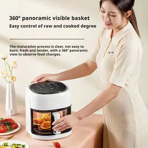 หม้อทอดไร้น้ำมันไฟฟ้าขนาด1350วัตต์220โวลต์ขนาด4.5ลิตรหม้อทอดไร้สารพิษแบบอัจฉริยะขนาดเล็กพกพาหมุนได้หม้อทอดไร้สารพิษสำหรับใช้ในบ้าน - Product Image 4