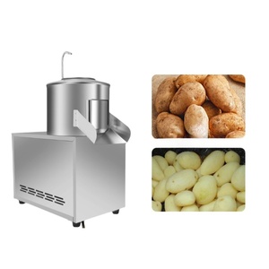 Machine industrielle commerciale automatique compacte pour éplucher et nettoyer les patates douces, peladora de papas, pour fruits et légumes - Product Image 2