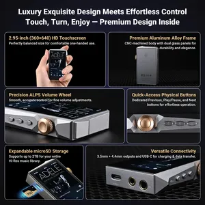 Reproductor de Música <span class=keywords><strong>en</strong></span> Streaming Todo <span class=keywords><strong>en</strong></span> Uno HIDIZS AP80 PRO MAX, Audio de Alta Resolución, Chips DAC Duales ES9219C, MQA 16X, 3.5mm, 4.4mm - Product Image 6