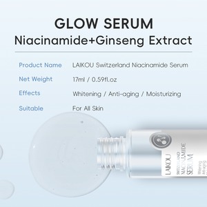 Sérum hydratant et nourrissant à l'acide hyaluronique et à la nicotinamide suisse OEM/ODM, sérum pour le visage à la nicotinamide - Product Image 2