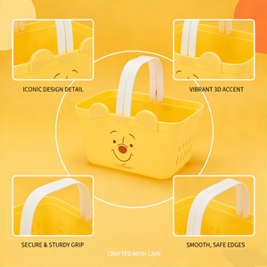 Cesto Portaoggetti in Plastica con Design Cartoon, Cesto per la Spesa per Bambini, Organizer Domestico OEM ODM per Uso Quotidiano - Product Image 5
