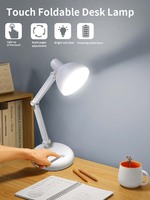 Lampe de table pliable créative à chargement USB, interrupteur tactile, protection oculaire, lumière d'ambiance, veilleuse de bureau pour enfants