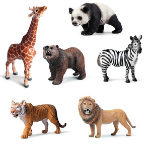 Simulación Animal <span class=keywords><strong>3D</strong></span> modelo salvaje sólido plástico jirafa elefante rinoceronte oso marrón Tigre León leopardo caballo juguete artesanía personalizada - Product Image 4