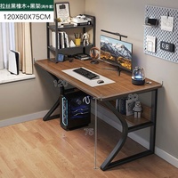 Vente directe d'usine GEDO, tables en MDF de haute qualité, sur mesure, avec pieds en forme de C, bureau d'ordinateur pour étudiants, bureau de jeu