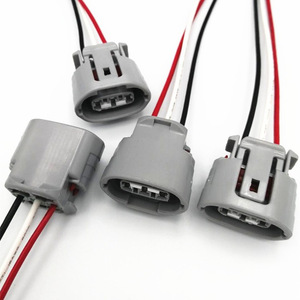 Automotive <b>Waterproof</b> Connector 2 Pin Black Plastic <b>Cable</b> Plug For Car Sensor Wiring Harness - Product Image 3