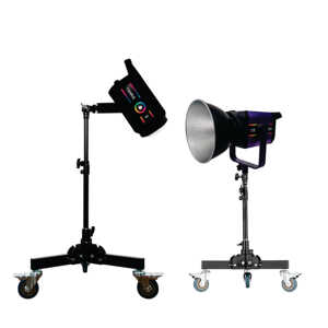 80cm 헤비듀티 조명 스탠드 (사진 스튜디오용, 높이 조절 가능 삼각대, 라이브 채팅 지원, 바퀴 포함, 비디오 카메라 액세서리) - Product Image 1