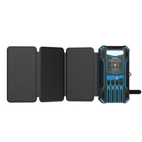 Banque d'alimentation solaire transfrontalière à trois volets 20000 mAh, coque pliable, portable d'extérieur, grande capacité, sortie USB-A, alimentation mobile