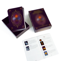 Cartes de tarot et d'oracle personnalisées imprimées sur papier d'art de qualité supérieure, design convivial pour débutants, avec boîte rigide en deux parties